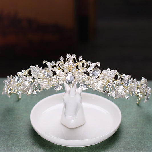 Gold And Silver Alloy Rhinestone Crown